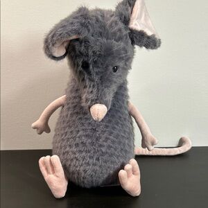 Rare/Jellycat Gray Plush Mouse Toy